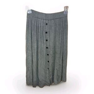 Banana Republic Long Skirt XS Button-down Grey Cottagecore Casual Modest Y2K